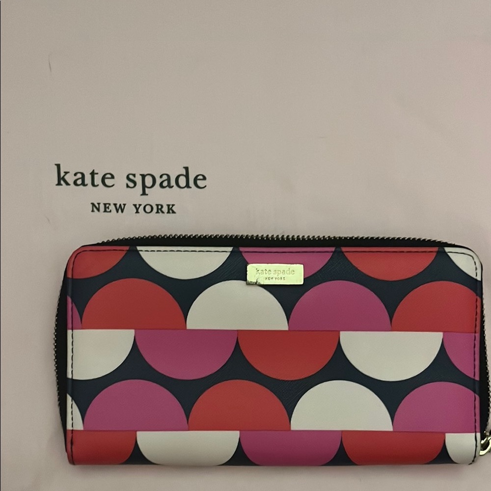 kate spade Red and Pink Wallet